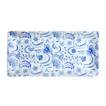 Floral Design Serving Platter (Blue)