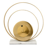 Dual Round Table Clock (Gold)