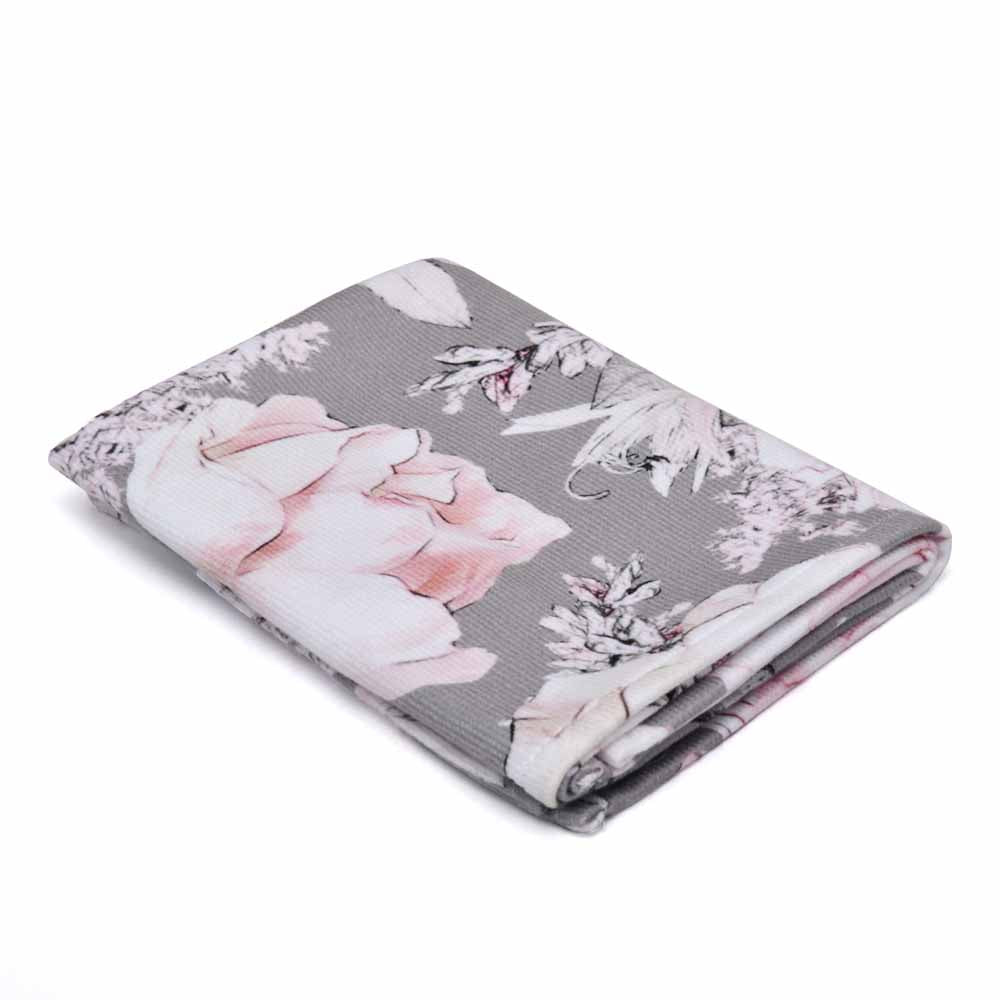 Arias by Lara Dutta Floral 250 GSM Bamboo Polycotton Hand Towel 40 x 60 cm (Multicolor)