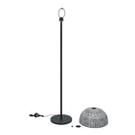 Calathus Dome Metal Floor Lamp 160 cm (Black & White)