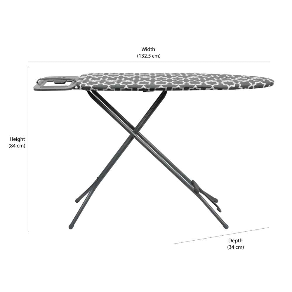 Clave Mild Steel Ironing Board (Grey)