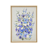 3D Flowers Canvas Wall Painting (Purple)