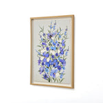 3D Flowers Canvas Wall Painting (Purple)