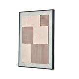 Square Texture Canvas Wall Painting (Brown & Beige)