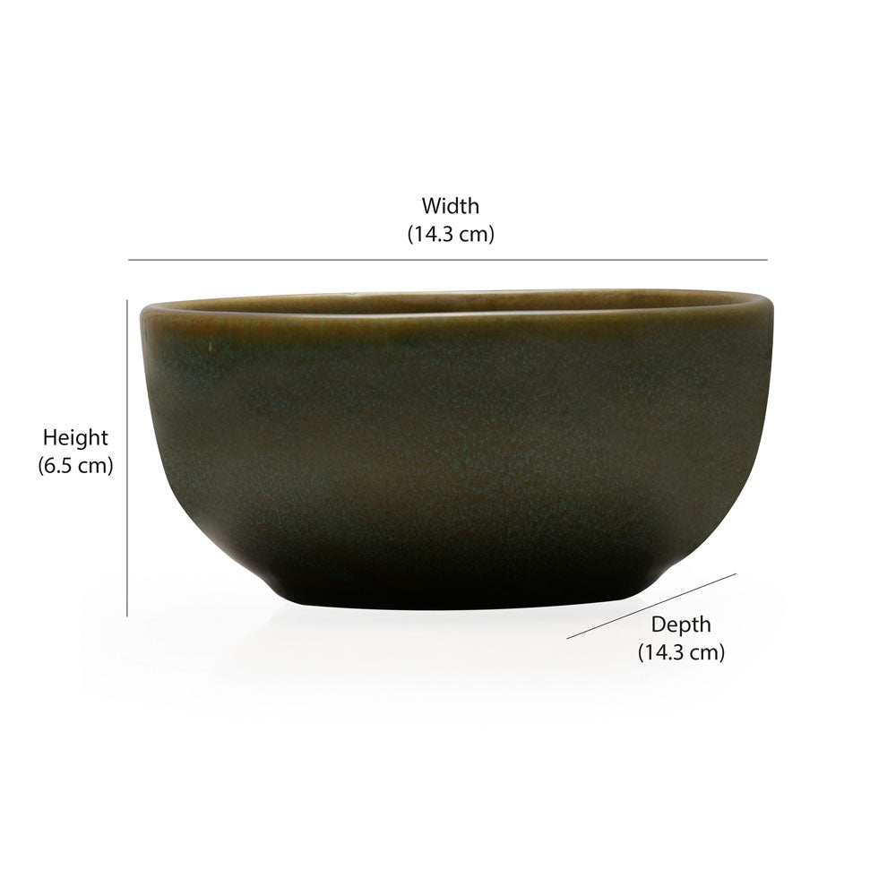 Glaze 620 ml Serving Bowl (Moss Green)