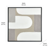 Abstract Arches Canvas Wall Painting (Beige)