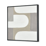 Abstract Arches Canvas Wall Painting (Beige)