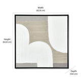 Abstract Arches Canvas Wall Painting (Beige)