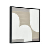 Abstract Arches Canvas Wall Painting (Beige)