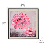 Flower Art Canvas Wall Painting (Pink)