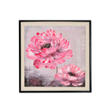 Flower Art Canvas Wall Painting (Pink)