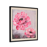 Flower Art Canvas Wall Painting (Pink)