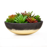 Artificial Succulent Plant With Round Pot (Green)