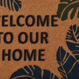 Welcome Printed Polyester 16' x 24' Anti-Slip Door Mat (Brown)