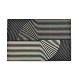 Fluted Arch Loop Design Polyester 16' x 24' Anti-Slip Door Mat (Brow)