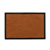 Wavy 16' x 24' Anti-Slip Door Mat (Brown)