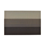 Tri Strips Design Polyester 16' x 24' Anti-Slip Door Mat (Brown)