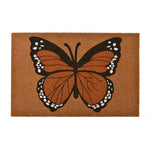 Butterfly Design Polyester 16' x 24' Anti-Slip Door Mat (Rust)