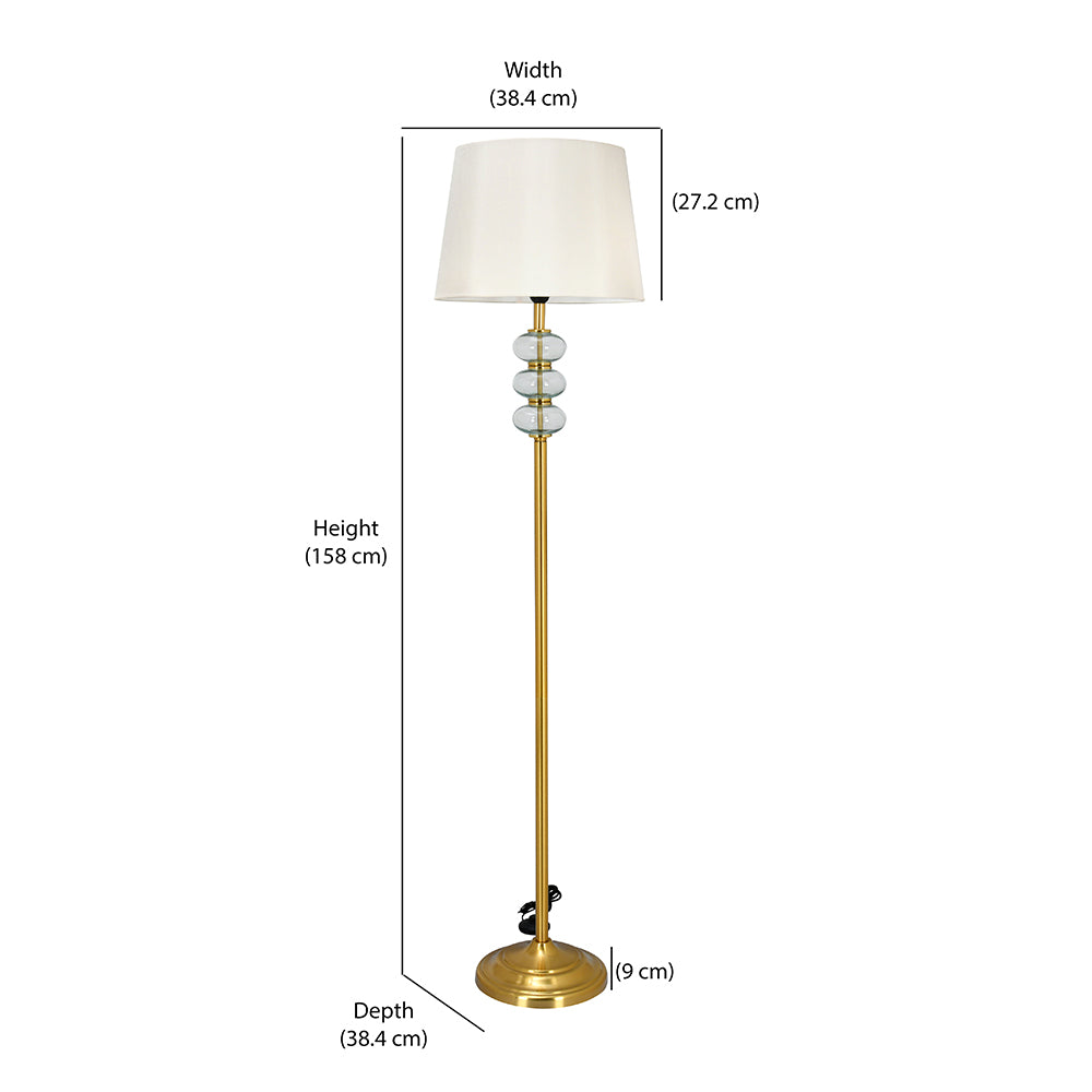 Glassio Bubbles Decorative Floor Lamp 158 cm (White & Gold)