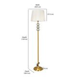 Glassio Bubbles Decorative Floor Lamp 158 cm (White & Gold)