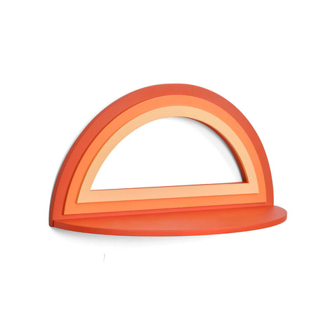 Gradient Semi Circle MDF Wall Decor (Orange)