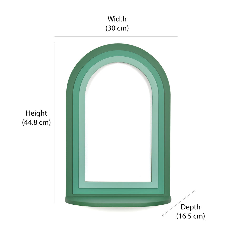 Gradient Arch MDF Wall Decor (Green)