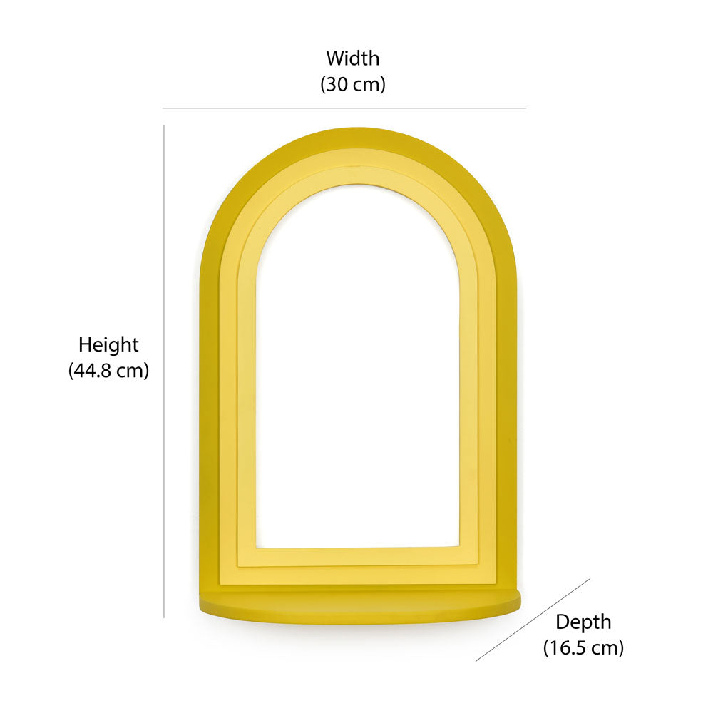 Gradient Arch MDF Wall Decor (Yellow)