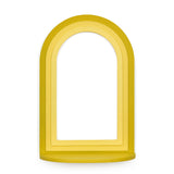 Nilkamal Gradient Arch MDF Wall Decor (Yellow)