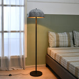 Calathus Dome Metal Floor Lamp 160 cm (Black & White)