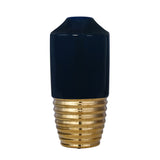 Decorative Bullet Shaped Ceramic Vase (Blue & Gold)