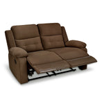 Derik 2 Seater Manual Recliner (Brown)