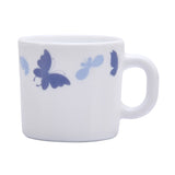 Arias by Lara Dutta Dazzling Wings Coffee Mugs Set of 6 (180 ml, White)