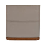 Leather Finish Polyresin Dustbin (8 Litre, Cream)