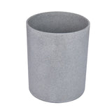 Leaf Design Polyresin Dustbin (8 Litre, Grey)