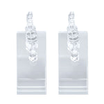 Horse Head Crystal Bookends Set of 2 (Transparent)