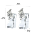 Horse Head Crystal Bookends Set of 2 (Transparent)