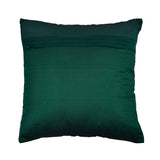 Brocade with Tassel Polyester 12" x 12" Filled Cushion (Green)