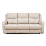 Levon 3 Seater Manual Recliner (Light Beige)