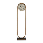 Arch With Base Analog Floor Clock (Gold)