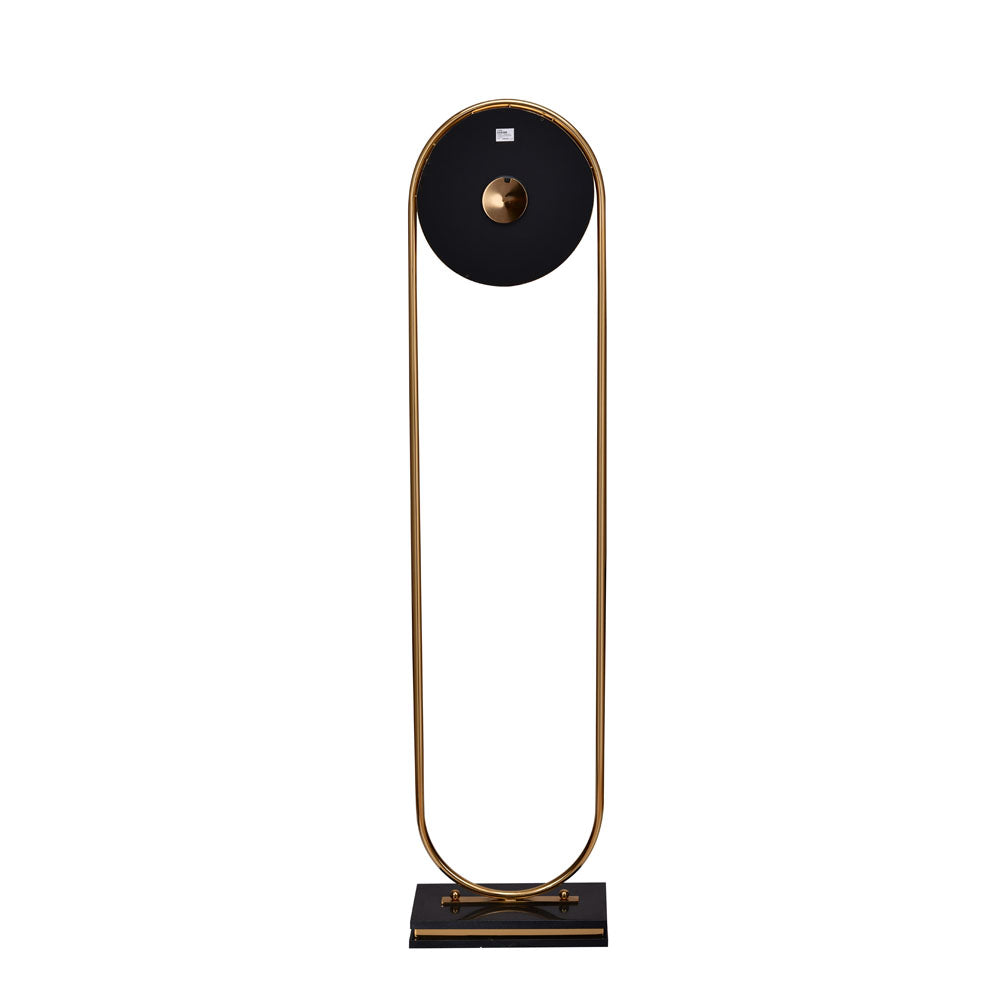 Arch With Base Analog Floor Clock (Gold)