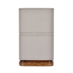 Leather Finish Polyresin Tumbler (250 ml, Cream)