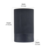 Fluted Design Polyresin Tumbler (250 ml, Grey)