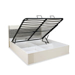 Nix King Bed with Hydraulic Storage (Beige)