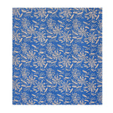 Floral Polyester Double Bedsheet with 2 Pillow Covers (Blue)