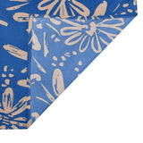 Floral Polyester Double Bedsheet with 2 Pillow Covers (Blue)