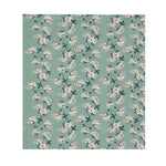 Floral Polyester Double Bedsheet with 2 Pillow Covers (Green)