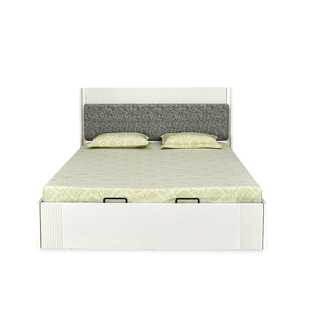 Nix Queen Bed with Hydraulic Storage (Beige)