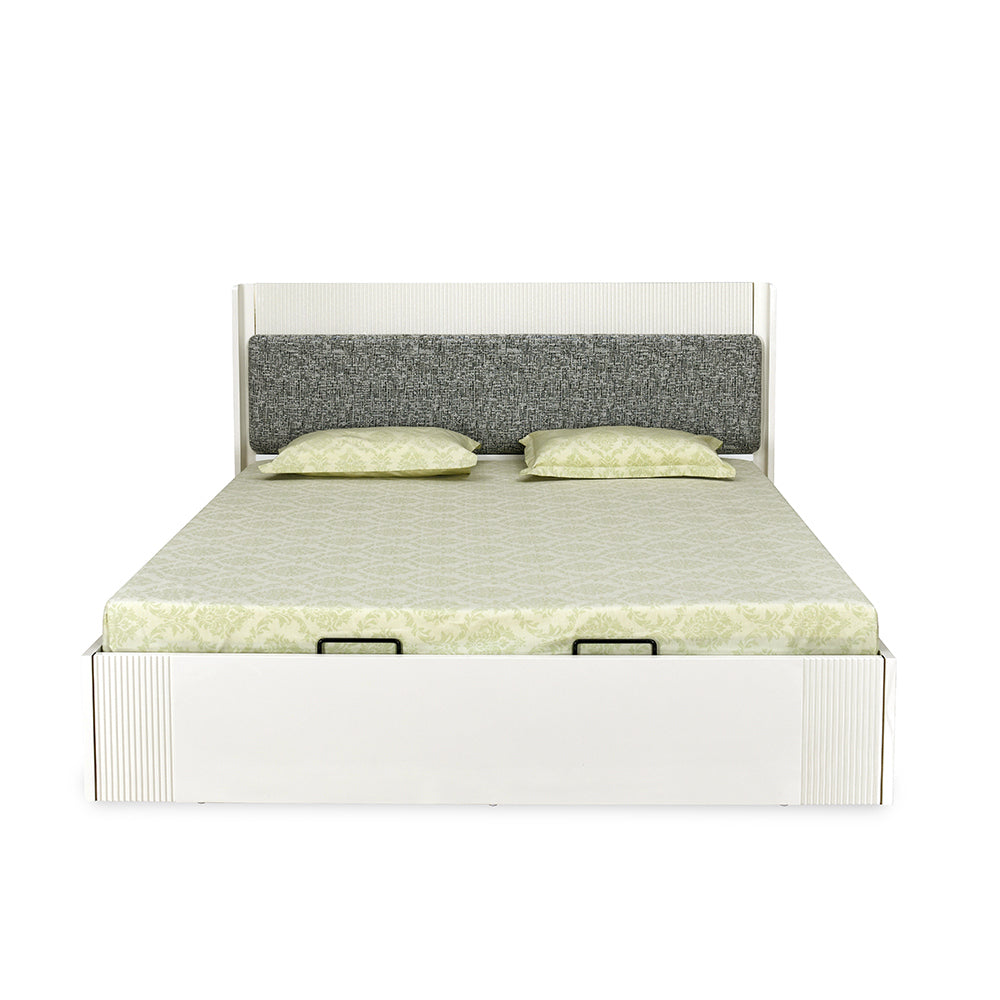 Nix King Bed with Hydraulic Storage (Beige)