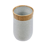 Wooden Finish Polyresin Tumbler (250 ml, Grey)