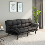 Oberon 3 Seater Futon Sofa Cum Bed (Dark Grey)